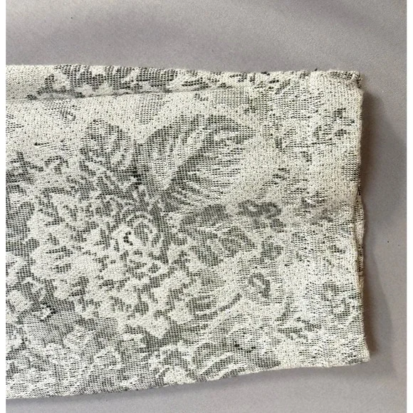 Women's Silvery Floral Brocade Blazer Jacket Size XL Elegant Holiday Corporate - Picture 12 of 12